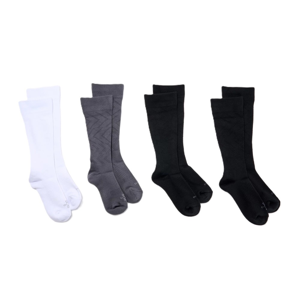 Tommie Copper 4 Pack Cozy fit Compression OTC Socks - Basic X-large
